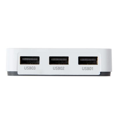 LOYALTY-SECU 3-Port USB Network Print Server - Share USB Printers Wirelessly, Compatible with Windows, Mac, Linux, Android - Easy Setup, Multiple User Support