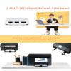 LOYALTY-SECU 3-Port USB Network Print Server - Share USB Printers Wirelessly, Compatible with Windows, Mac, Linux, Android - Easy Setup, Multiple User Support view 3