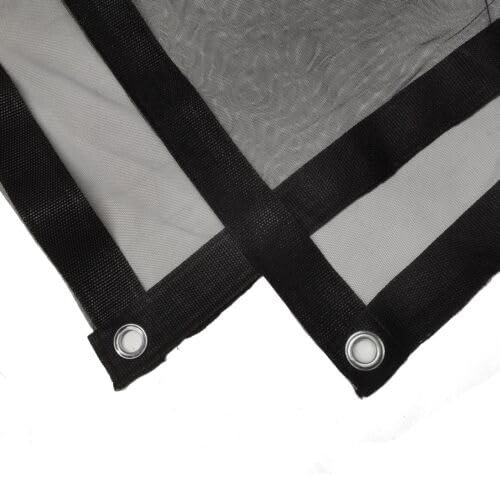 Vbuda 8'x8' 2.4x2.4m Black Single Net Scrims/Overhead Butterfly, with One Seam