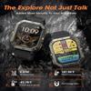 Military Smart Watches for Men (Answer/Make Calls), 2.02'' Fitness Smart Watch for Android and iPhone, Waterproof Fitness Tracker with Blood Pressure/Heart Rate/Sleep/100+ Sport Modes, Watches for Men view 2