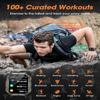 Military Smart Watches for Men (Answer/Make Calls), 2.02'' Fitness Smart Watch for Android and iPhone, Waterproof Fitness Tracker with Blood Pressure/Heart Rate/Sleep/100+ Sport Modes, Watches for Men view 3