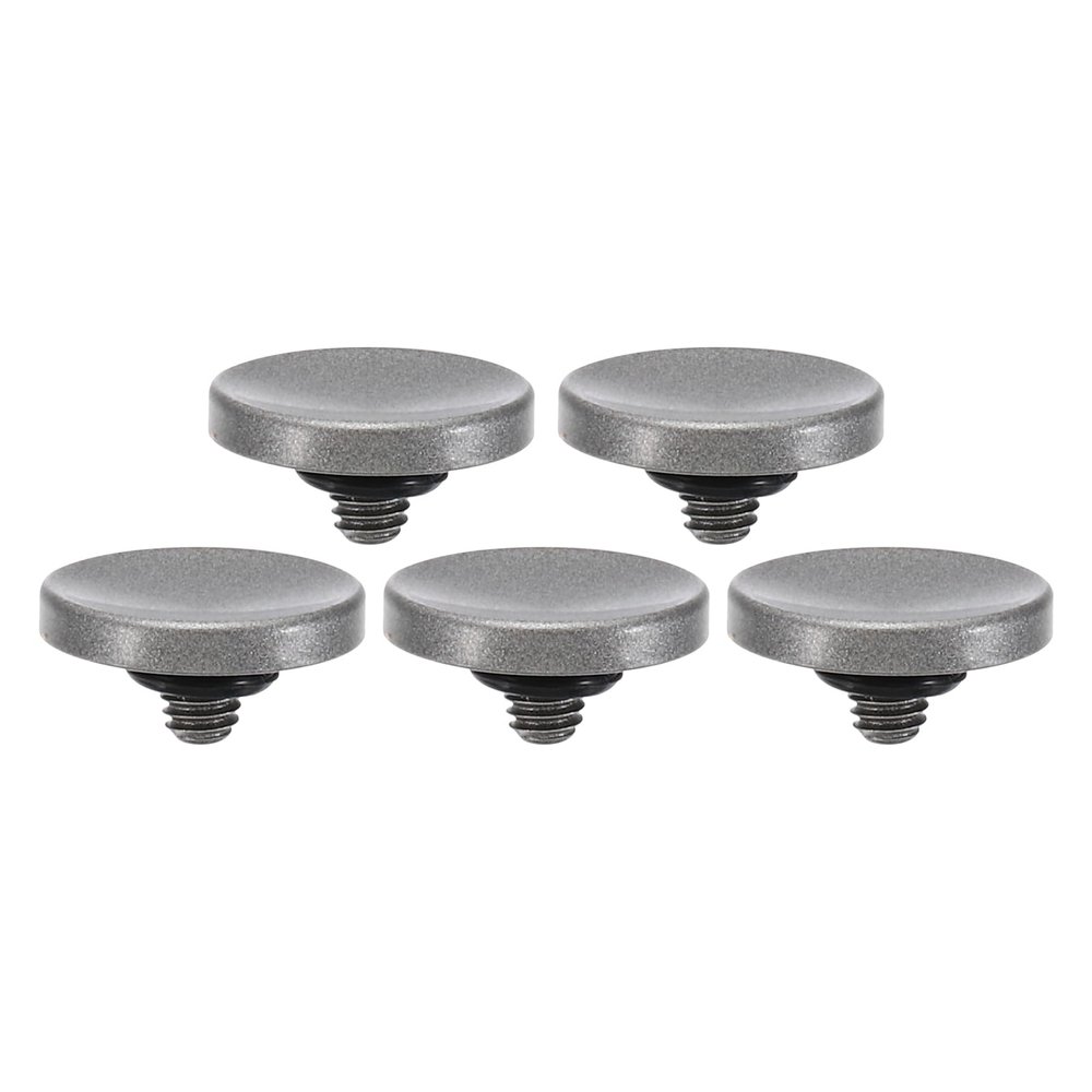 PATIKIL Camera Shutter Button, 5 Pack Soft Shutter Release Button Pure Copper Camera Button Concave Suitable for Nikon for Fujifilm for Leica DSLR/SLR Camera, Silver
