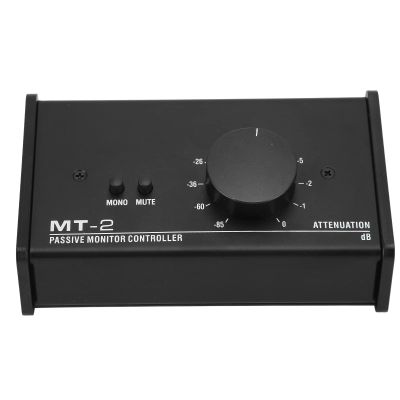 XLR Passive Monitor Controller 3.5mm Interface Large Volume Knob Mute Control for Studio Monitor Iron
