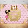 12x8ft Baby Shower Backdrop for Girl Pink Gold Crown Photography Background Little Princess Baby Shower Party Decoration Supplies Photo Booth Props Table Banner view 1