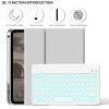 BQDIYOO for iPad 11th 10th Generation Case with Keyboard 2025 2022, 11 inch A16/10.9" 7 Color Backlit Wireless Detachable Keyboard Case with Pencil Holder, Auto Sleep/Wake Tablet Cover, Gray view 3