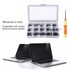 450 Pieces Carbon Steel Repair Kit with Screws for Laptop with Storage Case view 4