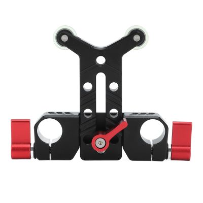 15mm Rod Lens Support Bracket, Aluminum Alloy Long Lens Bracket Applicable for Heavy Long Lenses, up to 2kg, for Camera Rail