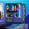 Vikye 3.5 Inch USB C Computer Temperature Monitor, Customizable Design, Second Monitor for CPU GPU, 7 Compatible view 4