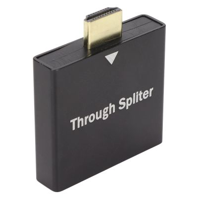 HD Multimedia Interface Splitter, 1 in 2 Output 1080P HD Audio and Video Sync Output on Display Device