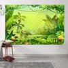 12x8ft Animation Jungle Backdrop Jungle Safari Green Photography Background Kids Jungle Themed Birthday Baby Shower Party Decoration Supplies Photo Booth Props view 4