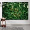 10x6.5ft Greenery Wedding Backdrop Gold Miss to Mrs Green Grass Leaves Wall Photography Background Bridal Shower Wedding Party Decoration Banner Photo Booth Props view 4