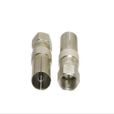 Artemisia Adapter F TV Male Plug to IEC PAL DVB-T Female Jack Straight RF COAXIAL (Size : 1-10Pcs)