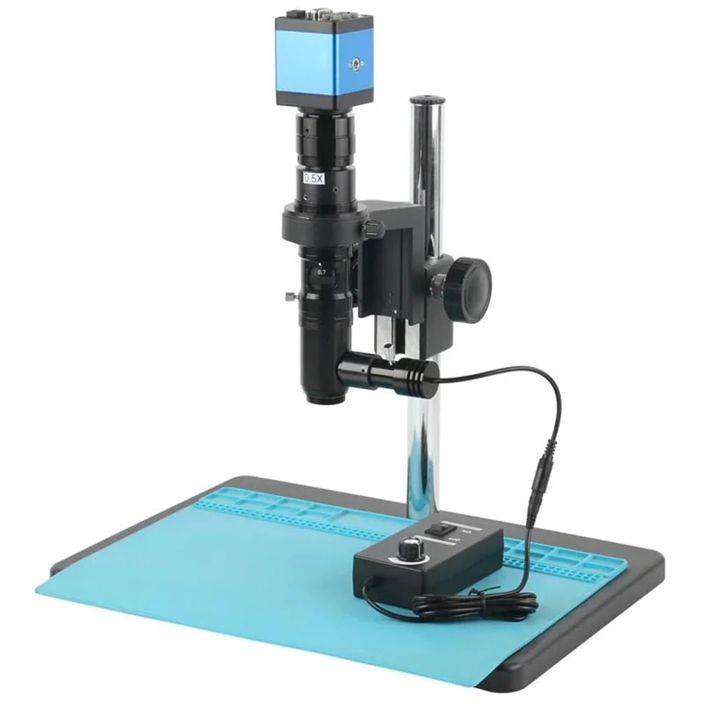 Microscope Kit 8.3MP 48MP 1080P HDMI USB VGA Lab Digital Industrial Video Microscope Camera + Coaxial Optical Lens 180X 300X C Mount Zoom Lens Microscope Lens Adapters ( Color : 14MP HDMI VGA , Size :