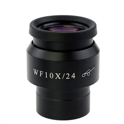 Joebo Microscope Kit 2PCS WF10X Diopter Adjustable Stereo Microscope Eyepieces High Eye Point Wide Angle Eyepiece Mounting Size 30MM Microscope Lens Adapters (Color : WF10X-24mm)