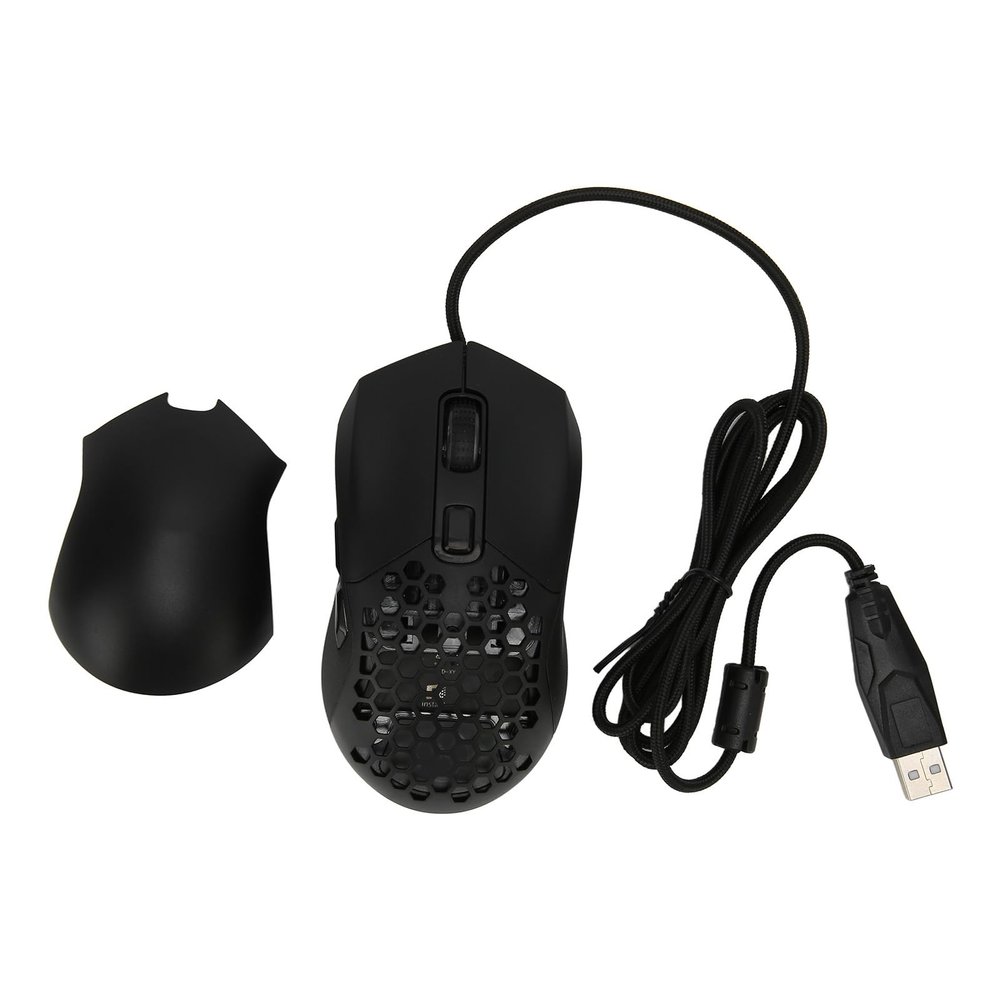 Vikye Wired Mouse, 4.9ft Cable, Adjustable DPI Programmable Keys, Ergonomic RGB Backlit Gaming Mouse, Ergonomic Design Mouse for Office Study