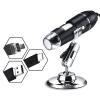 Joebo Microscope Kit 1600X Adjustable 3 in 1 Digital Microscope, with Bracket Microscope Lens Adapters, Black view 2