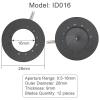 Joebo Microscope Kit Metal Zoom Diaphragm Aperture Condenser 0.5-6mm/10.6mm/16mm Inner Diameter for Microscope Digital Camera Lens Microscope Lens Adapters (Color : ID016 0.5-16mm) view 2