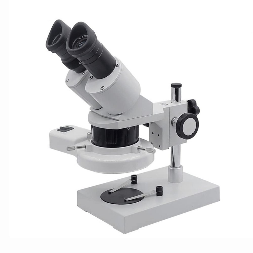 Joebo Microscope Kit 10X 20X 30X 40X Industrial Stereo Microscope, with Ring Light Microscope Lens Adapters (Color : 20X 40X)