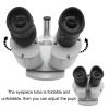 Joebo Microscope Kit 10X 20X 30X 40X Industrial Stereo Microscope, with Ring Light Microscope Lens Adapters (Color : 20X 40X) view 2