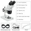 Joebo Microscope Kit 10X 20X 30X 40X Industrial Stereo Microscope, with Ring Light Microscope Lens Adapters (Color : 20X 40X) view 3
