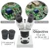 Joebo Microscope Kit 10X 20X 30X 40X Industrial Stereo Microscope, with Ring Light Microscope Lens Adapters (Color : 20X 40X) view 4