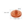 PATIKIL Camera Shutter Button, 5 Pack Soft Shutter Release Button Pure Copper Camera Button Knurled Suitable for Nikon for Fujifilm for Leica DSLR/SLR Camera, Orange view 2