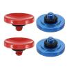PATIKIL Camera Shutter Button, 2 Pack Soft Shutter Release Button Pure Copper Camera Button Concave Suitable for Nikon for Fujifilm for Leica DSLR/SLR Camera, Red Blue view 1
