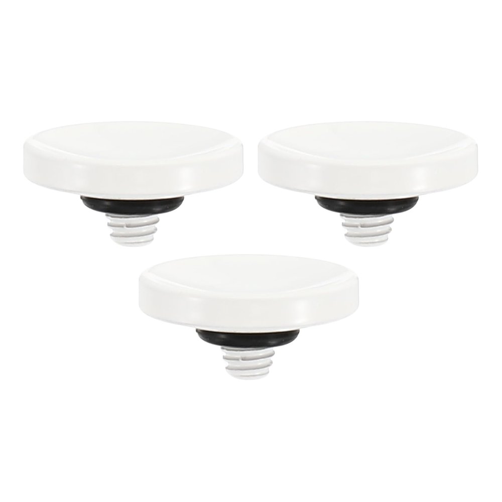 PATIKIL Camera Shutter Button, 3 Pack Soft Shutter Release Button Pure Copper Camera Button Concave Suitable for Nikon for Fujifilm for Leica DSLR/SLR Camera, White