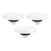 PATIKIL Camera Shutter Button, 3 Pack Soft Shutter Release Button Pure Copper Camera Button Concave Suitable for Nikon for Fujifilm for Leica DSLR/SLR Camera, White view 1