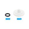PATIKIL Camera Shutter Button, 3 Pack Soft Shutter Release Button Pure Copper Camera Button Concave Suitable for Nikon for Fujifilm for Leica DSLR/SLR Camera, White view 3