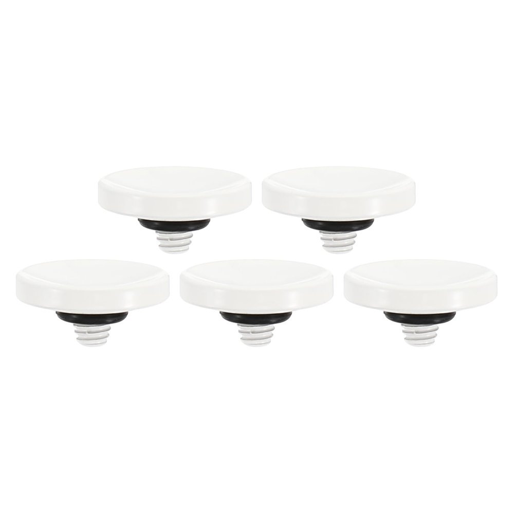 PATIKIL Camera Shutter Button, 5 Pack Soft Shutter Release Button Pure Copper Camera Button Concave Suitable for Nikon for Fujifilm for Leica DSLR/SLR Camera, White