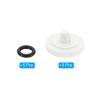 PATIKIL Camera Shutter Button, 5 Pack Soft Shutter Release Button Pure Copper Camera Button Concave Suitable for Nikon for Fujifilm for Leica DSLR/SLR Camera, White view 3