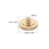 PATIKIL Camera Shutter Button, 3 Pack Soft Shutter Release Button Pure Copper Camera Button Knurled Suitable for Nikon for Fujifilm for Leica DSLR/SLR Camera, Matte Golden view 2