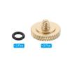 PATIKIL Camera Shutter Button, 3 Pack Soft Shutter Release Button Pure Copper Camera Button Knurled Suitable for Nikon for Fujifilm for Leica DSLR/SLR Camera, Matte Golden view 3