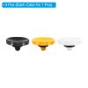 PATIKIL Camera Shutter Button, 3 Pack Soft Shutter Release Button Pure Copper Camera Button Concave Suitable for Nikon for Fujifilm for Leica DSLR/SLR Camera,Black White Yellow view 3