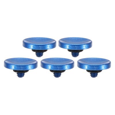 PATIKIL Camera Shutter Button, 5 Pack Soft Shutter Release Button Pure Copper Camera Button Concave Suitable for Nikon for Fujifilm for Leica DSLR/SLR Camera, Blue