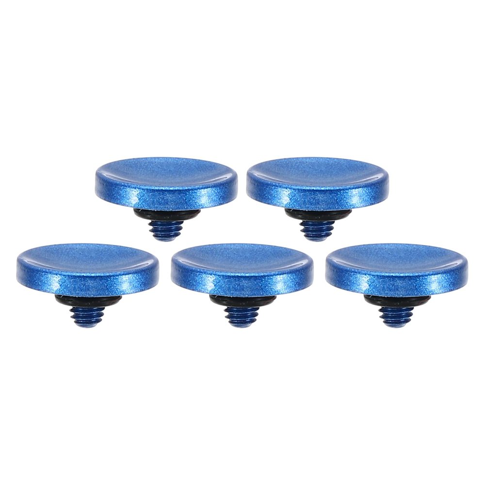 PATIKIL Camera Shutter Button, 5 Pack Soft Shutter Release Button Pure Copper Camera Button Concave Suitable for Nikon for Fujifilm for Leica DSLR/SLR Camera, Blue