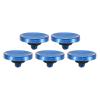 PATIKIL Camera Shutter Button, 5 Pack Soft Shutter Release Button Pure Copper Camera Button Concave Suitable for Nikon for Fujifilm for Leica DSLR/SLR Camera, Blue view 1