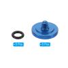 PATIKIL Camera Shutter Button, 5 Pack Soft Shutter Release Button Pure Copper Camera Button Concave Suitable for Nikon for Fujifilm for Leica DSLR/SLR Camera, Blue view 3