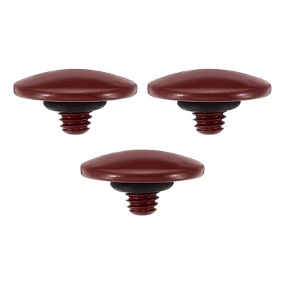 PATIKIL Camera Shutter Button, 3 Pack Soft Shutter Release Button Pure Copper Camera Button Convex Suitable for Nikon for Fujifilm for Leica DSLR/SLR Camera, Dark Red