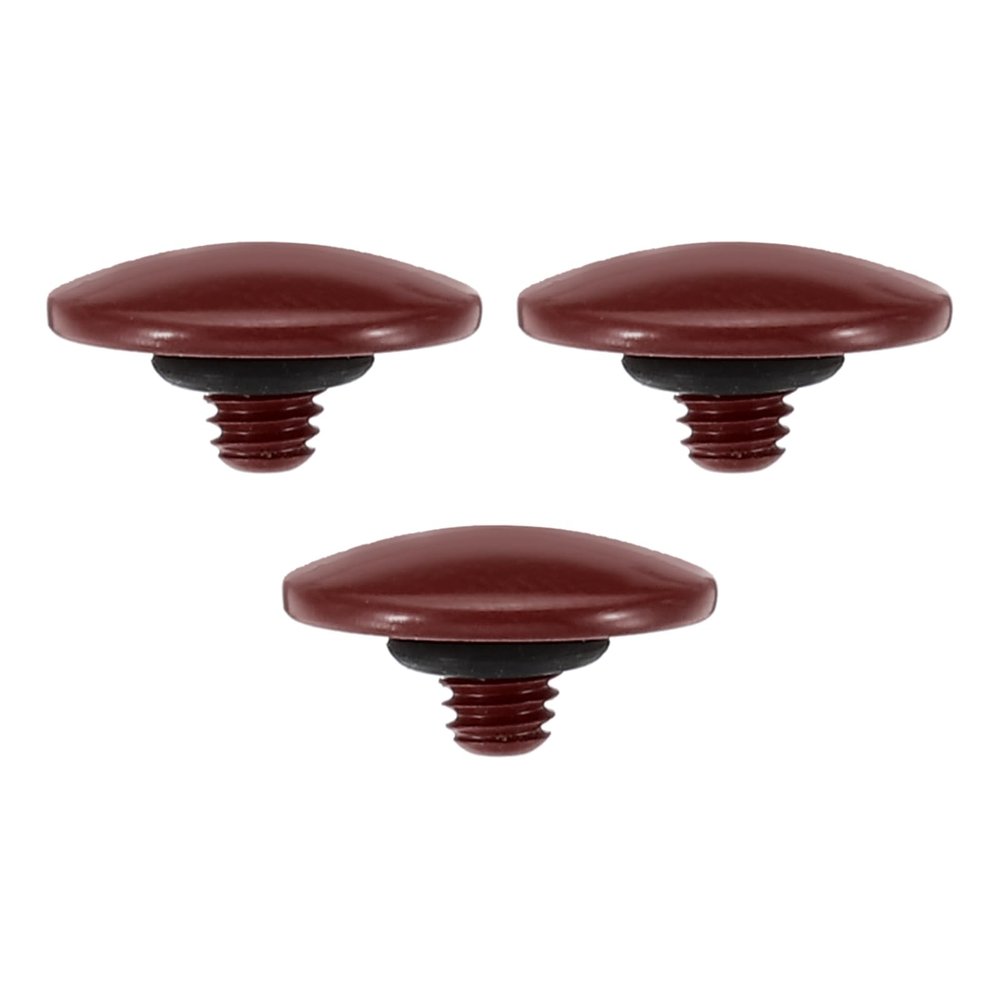 PATIKIL Camera Shutter Button, 3 Pack Soft Shutter Release Button Pure Copper Camera Button Convex Suitable for Nikon for Fujifilm for Leica DSLR/SLR Camera, Dark Red