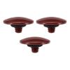 PATIKIL Camera Shutter Button, 3 Pack Soft Shutter Release Button Pure Copper Camera Button Convex Suitable for Nikon for Fujifilm for Leica DSLR/SLR Camera, Dark Red view 1
