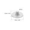 PATIKIL Camera Shutter Button, 5 Pack Soft Shutter Release Button Pure Copper Camera Button Convex Suitable for Nikon for Fujifilm for Leica DSLR/SLR Camera, Silver view 2