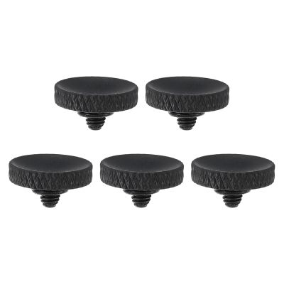 PATIKIL Camera Shutter Button, 5 Pack Soft Shutter Release Button Pure Copper Camera Button Knurled Suitable for Nikon for Fujifilm for Leica DSLR/SLR Camera, Matte Black