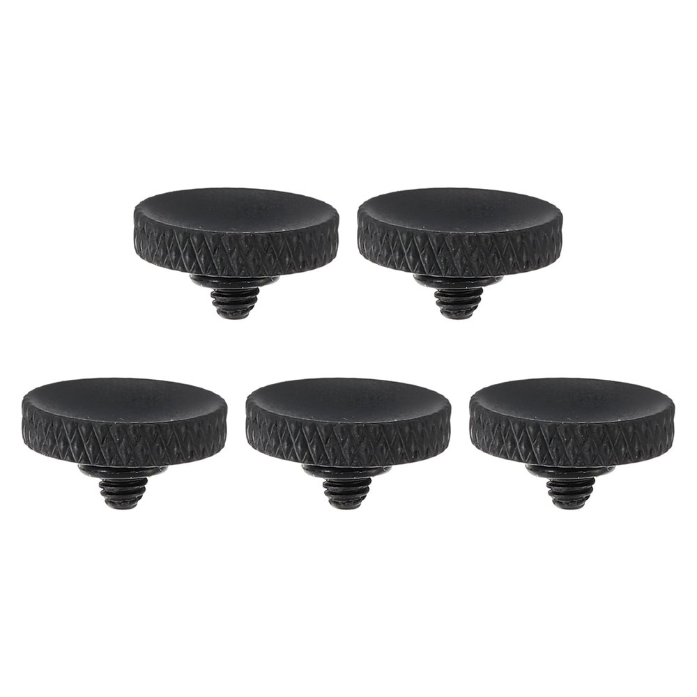PATIKIL Camera Shutter Button, 5 Pack Soft Shutter Release Button Pure Copper Camera Button Knurled Suitable for Nikon for Fujifilm for Leica DSLR/SLR Camera, Matte Black