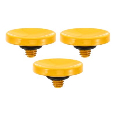 PATIKIL Camera Shutter Button, 3 Pack Soft Shutter Release Button Pure Copper Camera Button Concave Suitable for Nikon for Fujifilm for Leica DSLR/SLR Camera, Yellow