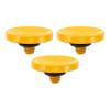 PATIKIL Camera Shutter Button, 3 Pack Soft Shutter Release Button Pure Copper Camera Button Concave Suitable for Nikon for Fujifilm for Leica DSLR/SLR Camera, Yellow view 1
