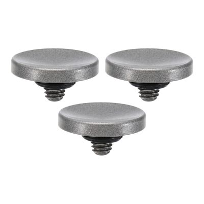 PATIKIL Camera Shutter Button, 3 Pack Soft Shutter Release Button Pure Copper Camera Button Concave Suitable for Nikon for Fujifilm for Leica DSLR/SLR Camera, Silver
