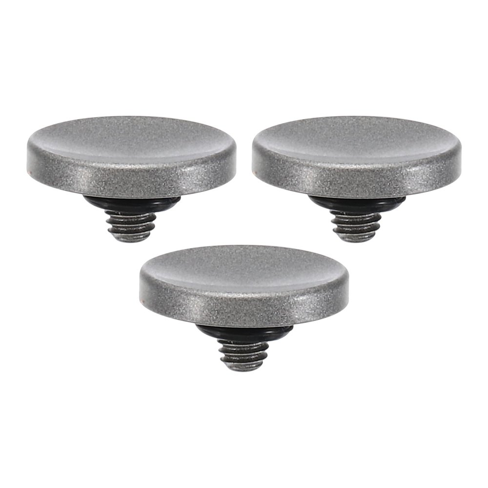 PATIKIL Camera Shutter Button, 3 Pack Soft Shutter Release Button Pure Copper Camera Button Concave Suitable for Nikon for Fujifilm for Leica DSLR/SLR Camera, Silver