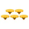 PATIKIL Camera Shutter Button, 5 Pack Soft Shutter Release Button Pure Copper Camera Button Concave Suitable for Nikon for Fujifilm for Leica DSLR/SLR Camera, Yellow view 1